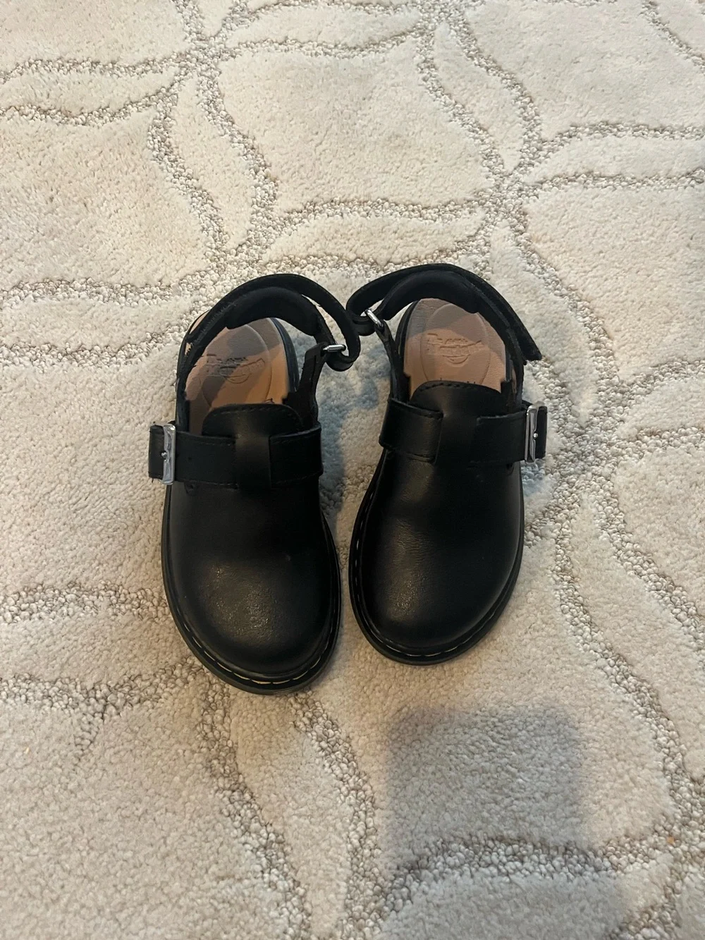Dr. Martens Black Kids Mary Jane Buckle Shoes